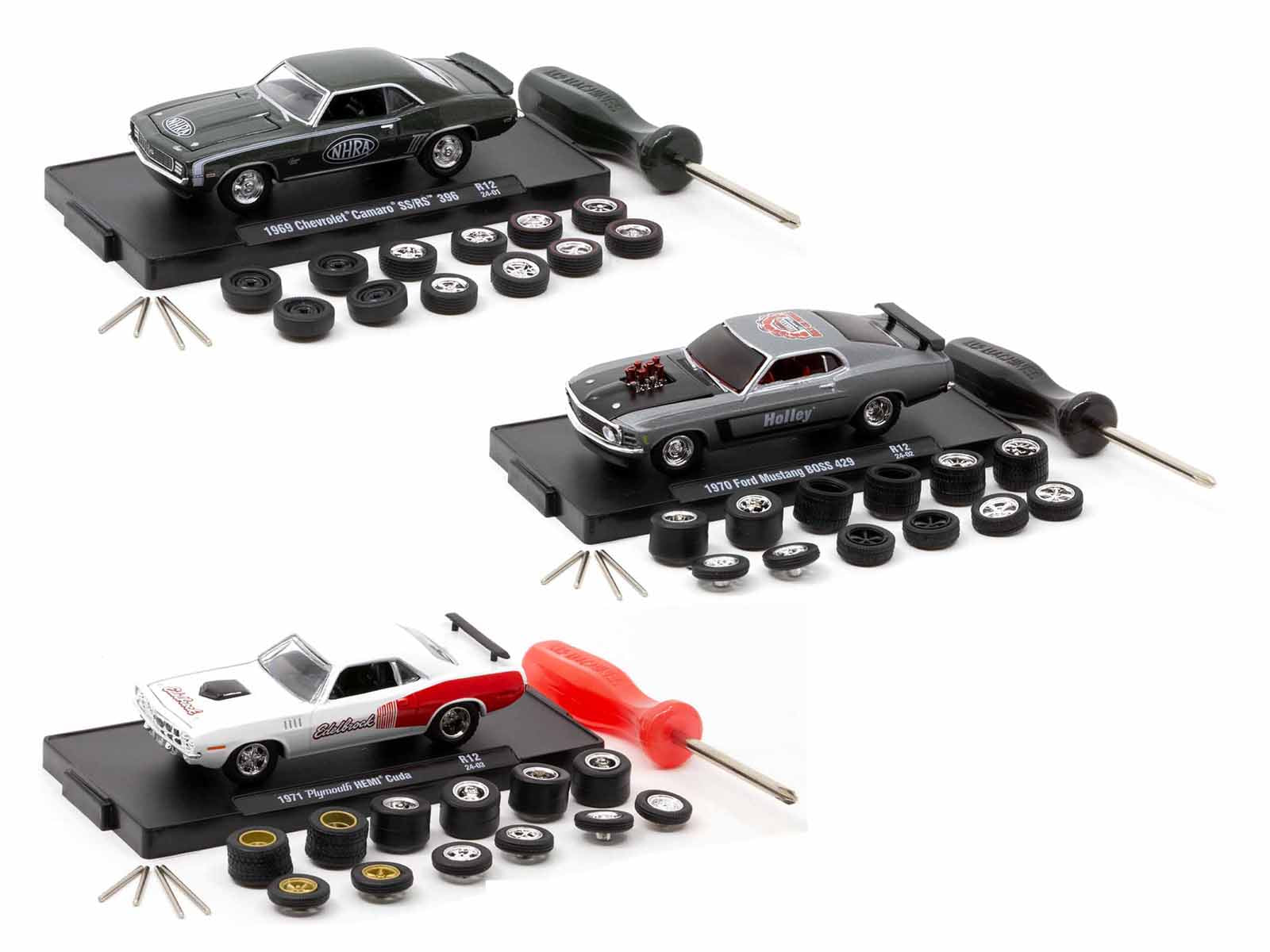 Limited Edition M2 Machines 1/64 Scale Diecast Model Car Set - Auto Wheels 3-Piece Collector's Series (Only 5000 Made Worldwide) - Perfect for Display, Gifts & Car Enthusiast Collections