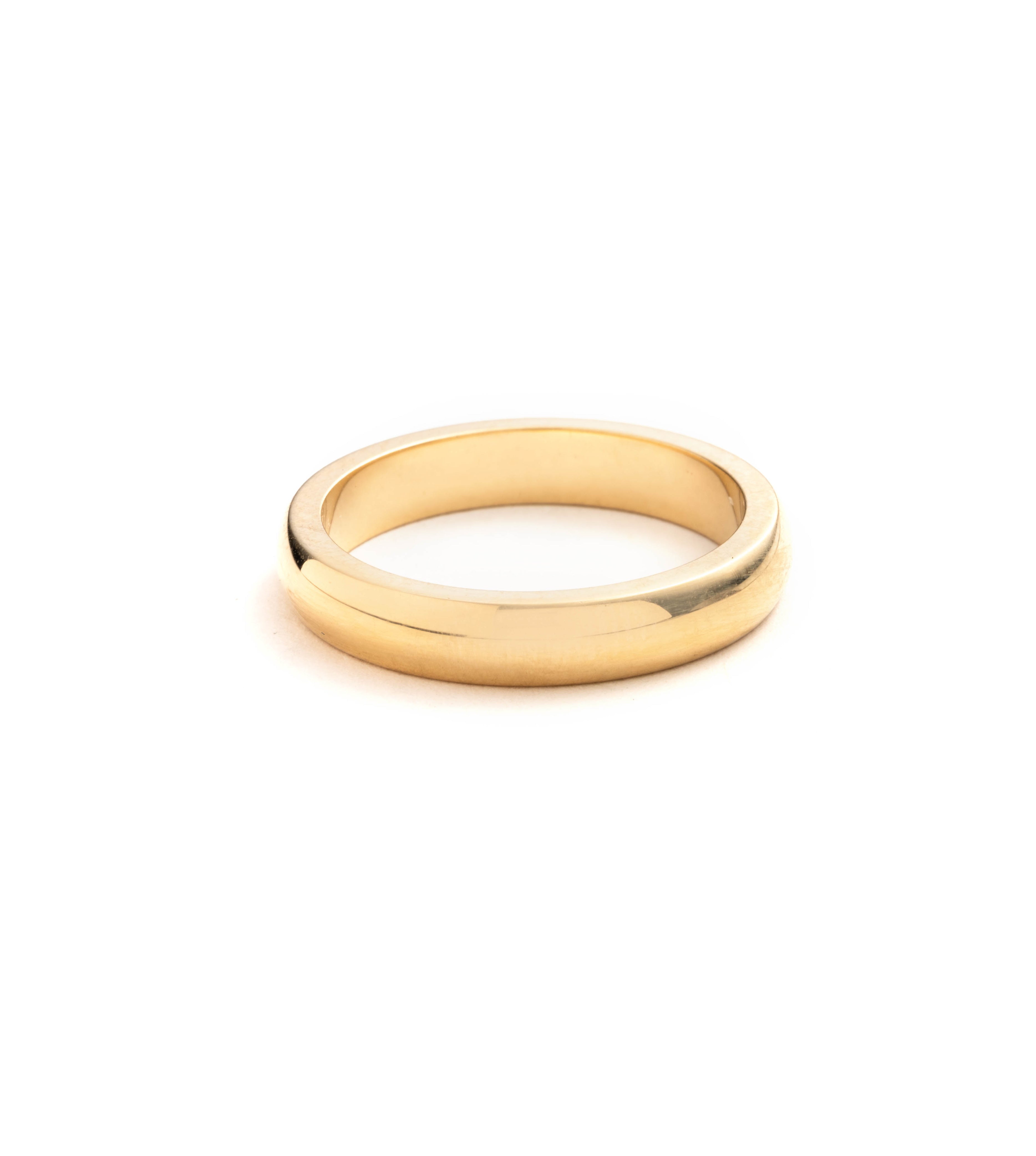 Elegant Thin Engravable Yellow Gold Band - Perfect for Weddings, Anniversaries & Personalized Gifts