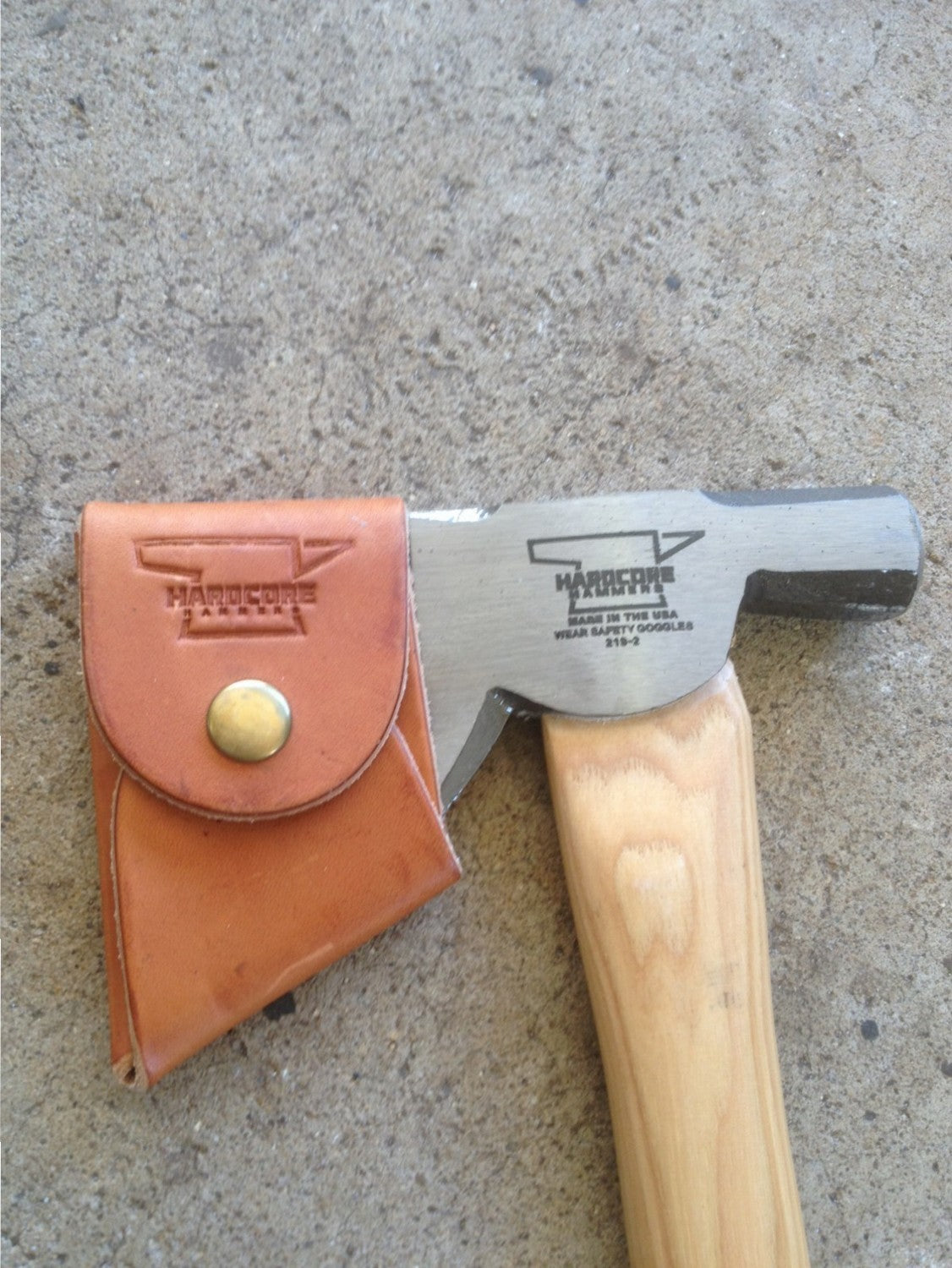 Premium HARDCORE Carpenter’s Hatchet - Durable Wood Chopping Axe with Ergonomic Handle (Blue/Green/Orange/Purple) | Ideal for Camping, Woodworking & Outdoor Survival Gear