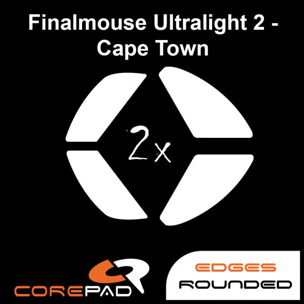 Corepad Skatez Mouse Feet for Finalmouse Ultralight 2 Cape Town, Starlight 12 & UltralightX - Smooth Gliding Gaming Mouse Skates for Esports & FPS Gaming