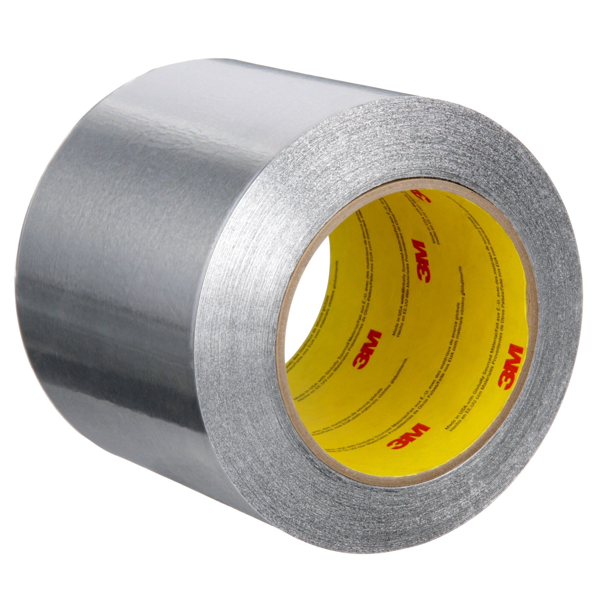 3M Aluminum Foil Tape 425 - Heavy Duty Silver HVAC Tape (4