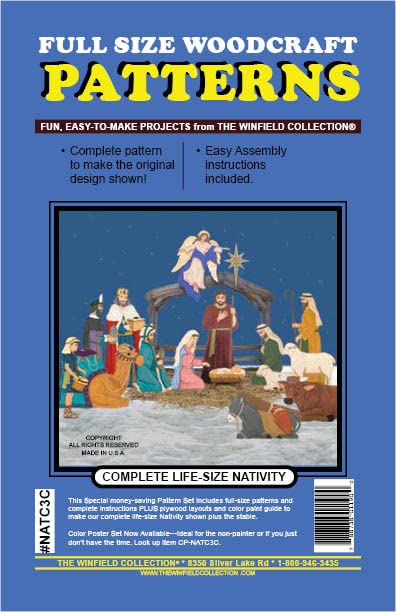 Complete Life-Size Nativity Woodworking Project Plan - DIY Christmas Manger Scene Kit for Home, Church & Holiday Decorations - Perfect for Holiday Crafts, Gifts & Family Activities