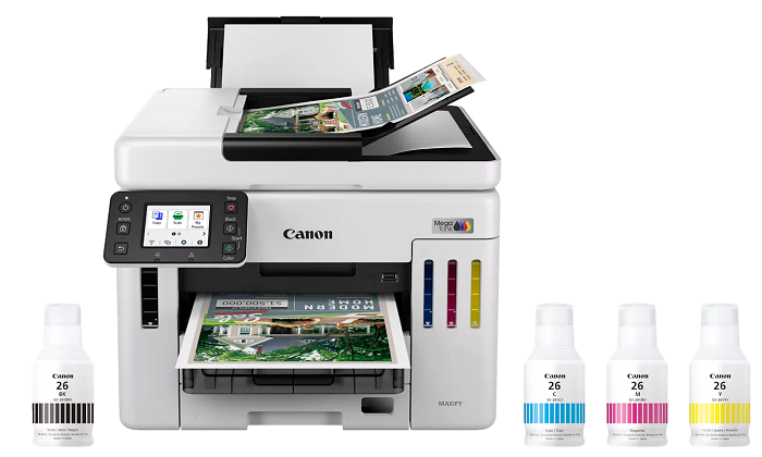 Canon MegaTank GX7120 Wireless All-in-One Printer with Scanner, Copier & Fax | High-Yield Ink Tank System | Ideal for Home Office & Small Business Printing Needs