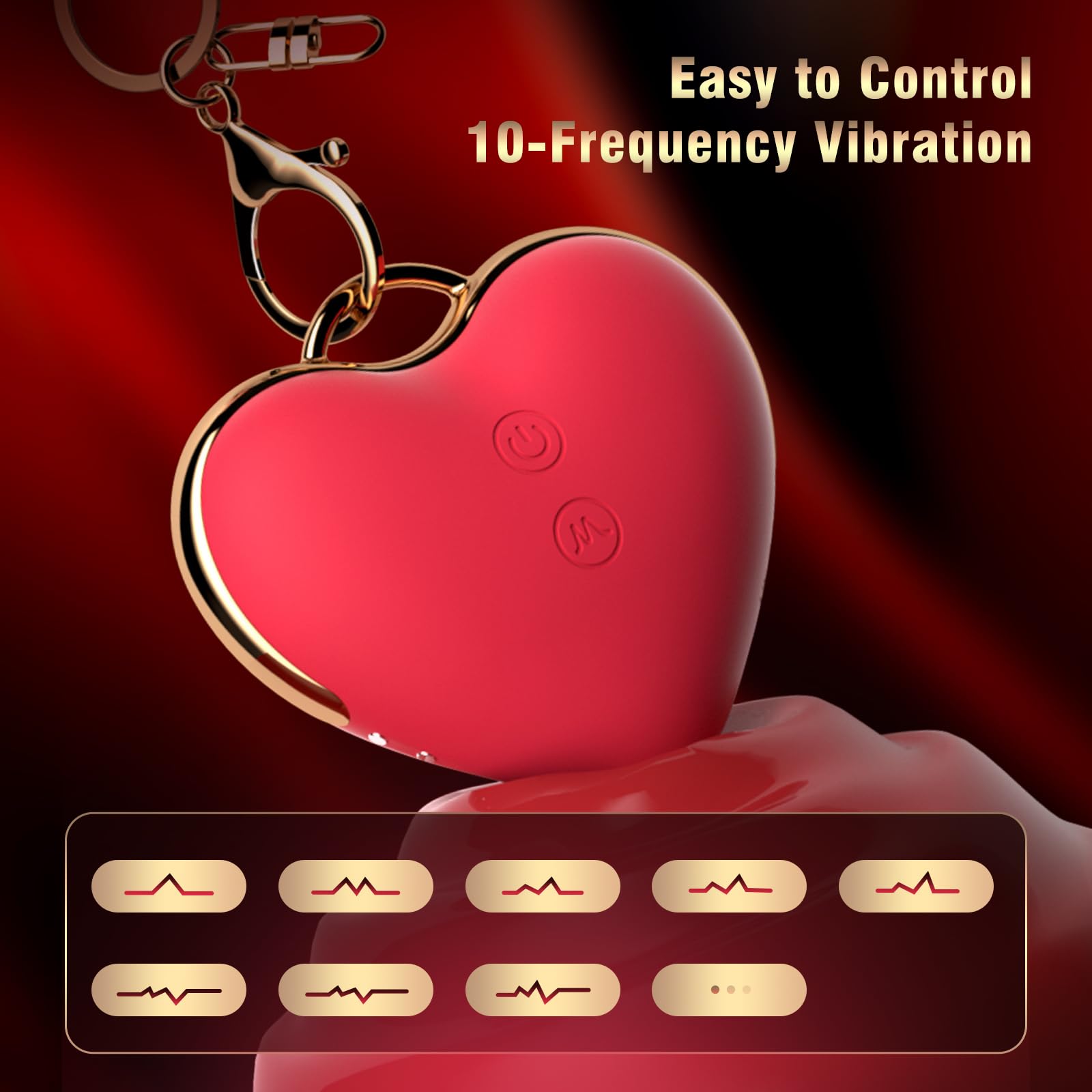 Mini Nipple Sucking Vibrator - Heart-Shaped Suction Massager for Women, Discreet Personal Sex Toy | Enhance Intimacy & Sensual Play for Couples or Solo Pleasure