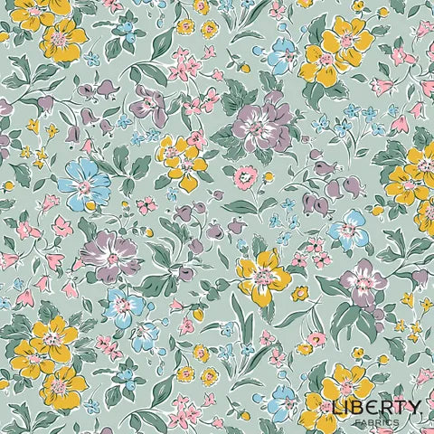 Liberty Heirloom 5-Piece Spring Floral Dinnerware Set - L016673100A Pastel Petals Design for Easter, Bridal Shower & Spring Table Decor