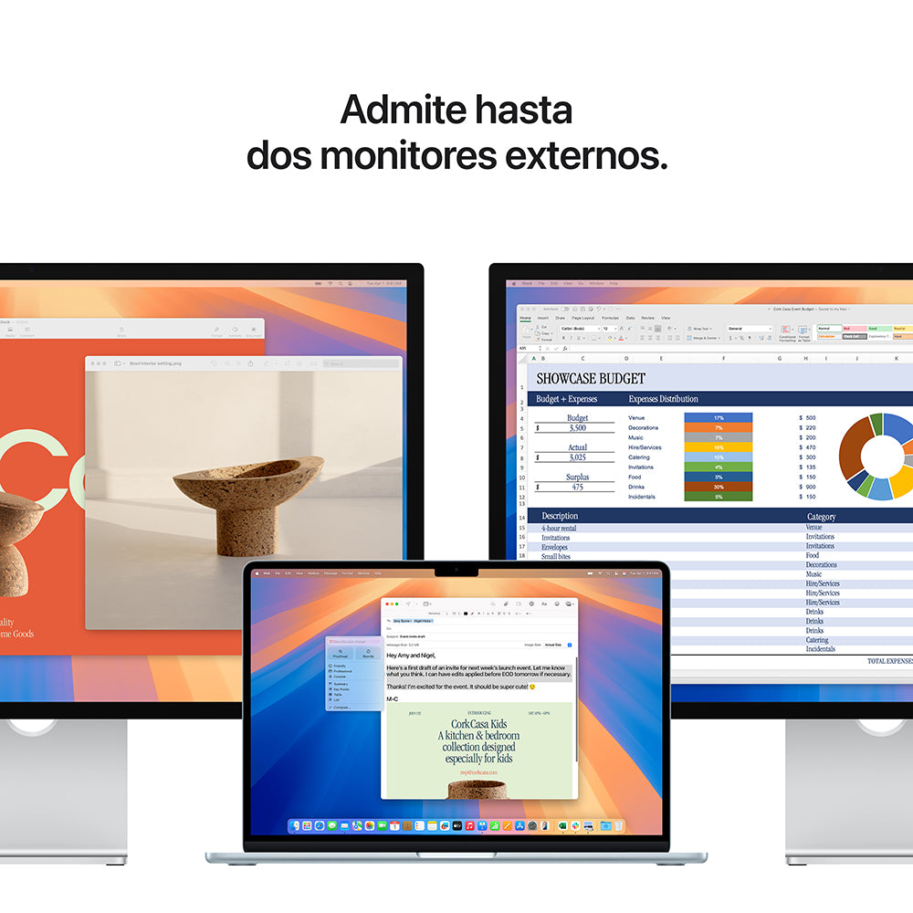 Apple MacBook Air 15-inch with M4 Chip - 10-Core CPU & 10-Core GPU, 512GB SSD in Midnight Blue - Perfect for Work, Study & Creative Projects