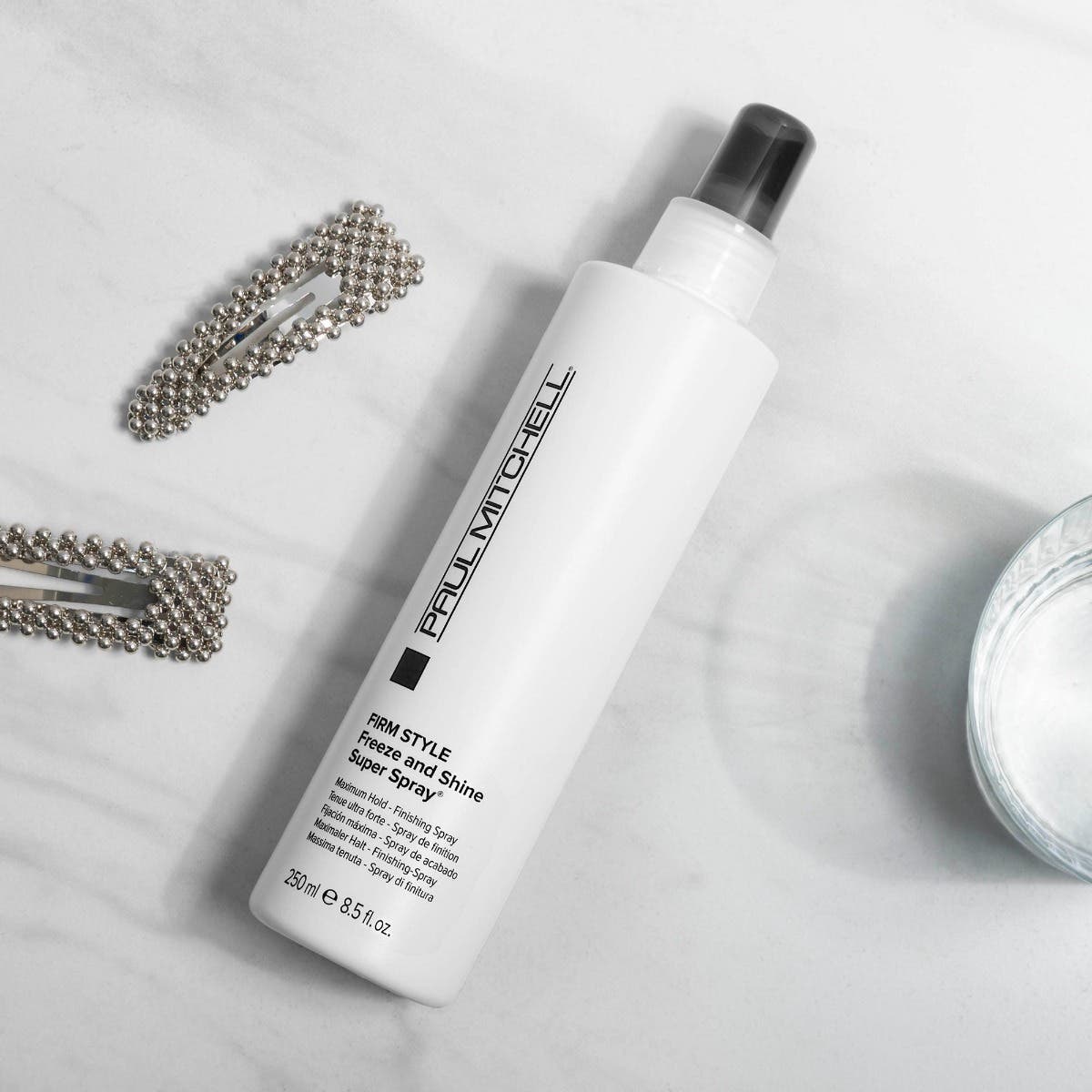 Freeze and Shine Super Spray - Long-Lasting Hair Shine & Hold Spray for All Hair Types - Perfect for Styling, Parties & Special Occasions