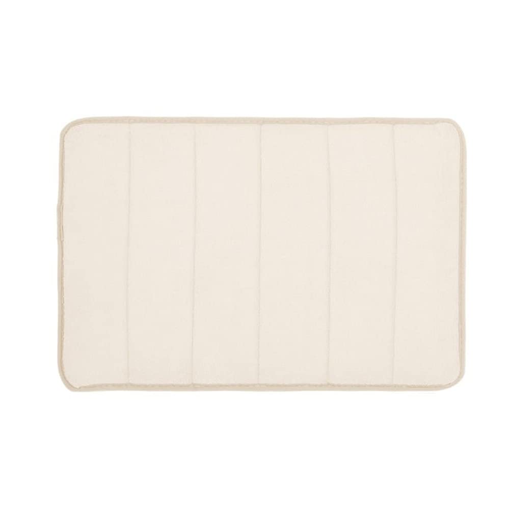 Ochine Memory Foam Bath Mat - Ultra Soft & Absorbent Non-Slip Bathroom Rug (24x17 Inches) | Quick-Dry Machine Washable Floor Mat for Shower, Tub & Vanity Areas