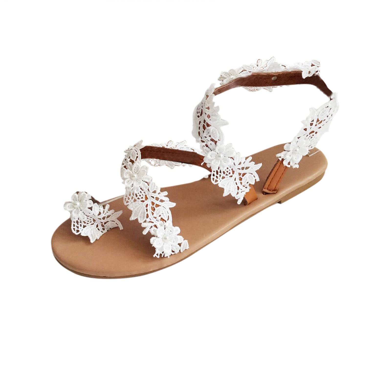Women's Wedge Sandals 2022 | Roman Flat Flower Casual Beach Slippers for Women & Girls | Perfect for Summer, Vacation, and Outdoor Activities