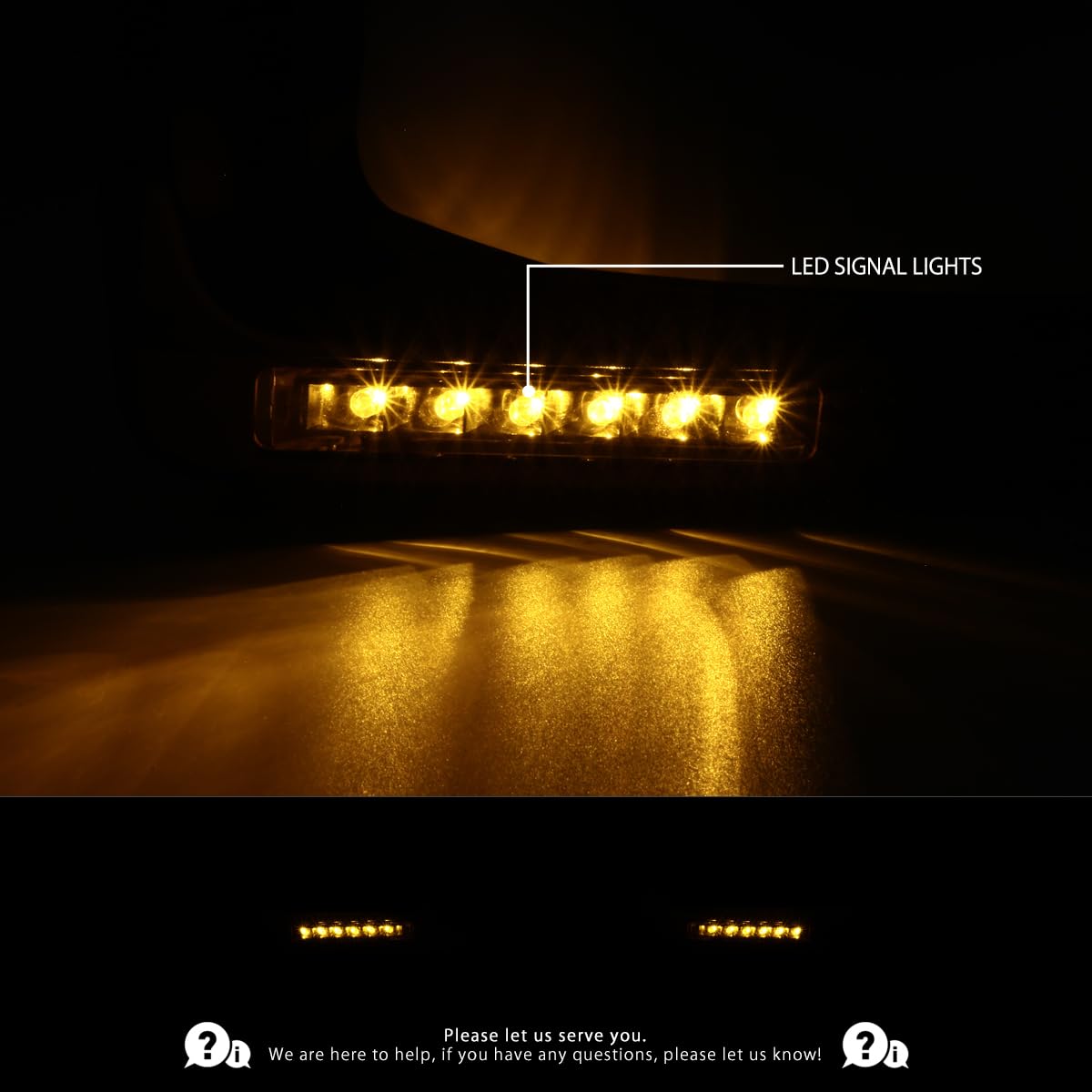 Autozensation Power Towing Mirrors with LED Turn Signal & Puddle Lights - Compatible with Ford F150 2007-2014 Models - Perfect for Towing, Night Driving, and Enhanced Visibility