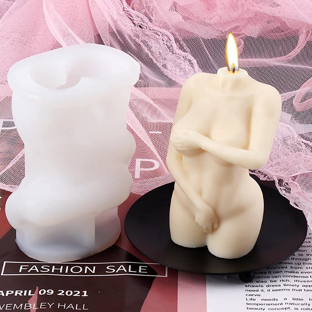 3D Sexy Female Body Candle Molds for DIY Candle Making - Silicone Resin Casting Molds for Homemade Candles, Soap & Aromatherapy Plaster - Perfect for Romantic Gifts, Spa Decor & Home Fragrance