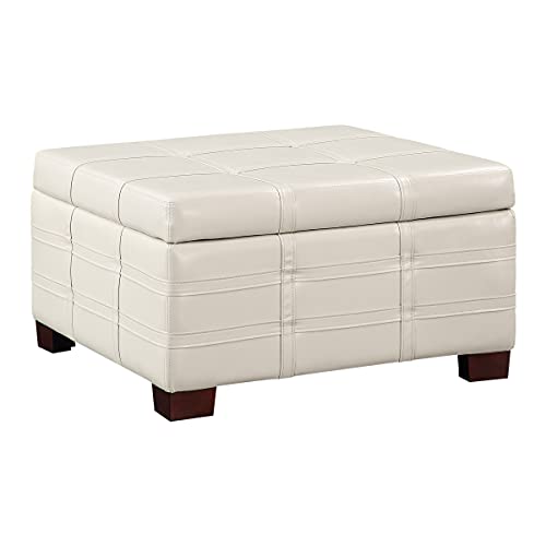Cream Faux Leather