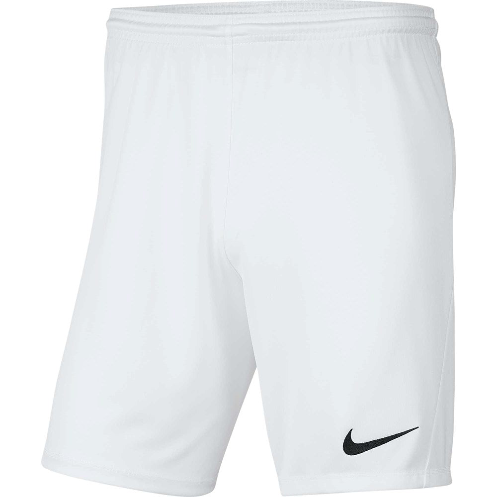Nike Youth Park III Knit Shorts - White - Comfortable Athletic Shorts for Boys & Girls - Perfect for Running, Basketball & Casual Wear