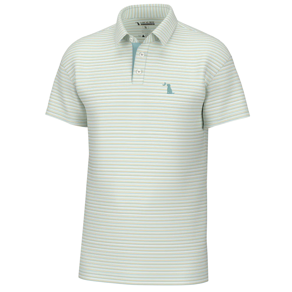 Local Boy Kiawah Polo Shirt - Classic Men's Casual Short Sleeve Cotton Shirt for Golf, Beach & Summer Outings