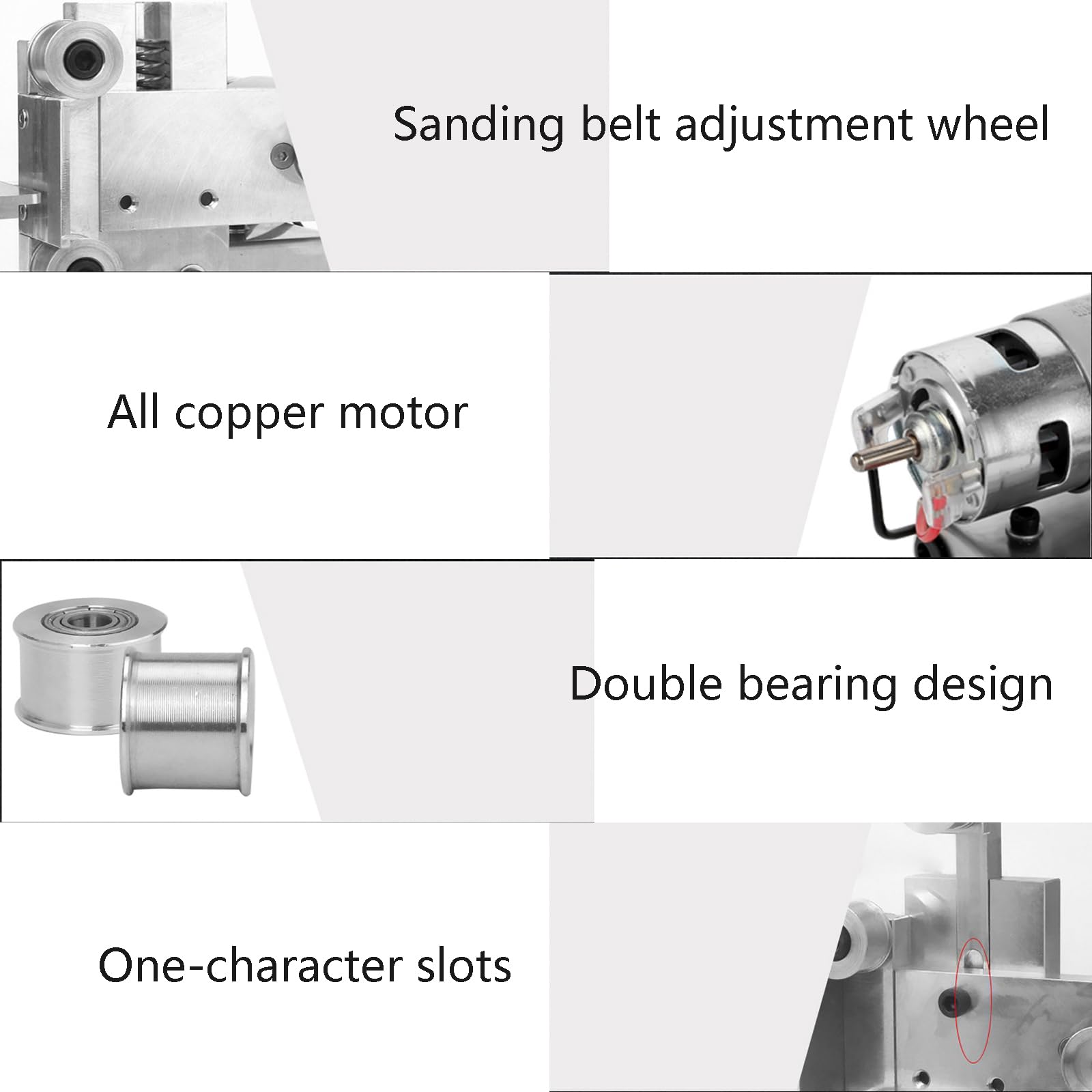 DIY Mini Belt Sander - 7-Speed Adjustable Electric Bench Grinder & Knife Sharpener with 10 Sanding Belts, Flexible Shaft & Carving Needles - Perfect for Metal Polishing, Woodworking & Tool Sharpening