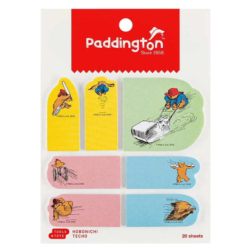 Paddington Sticky Note Tabs - Colorful Page Markers for 2025 Hobonichi Planners, Notebooks & Journals | Perfect for Book Annotation, Office Organization & School Supplies