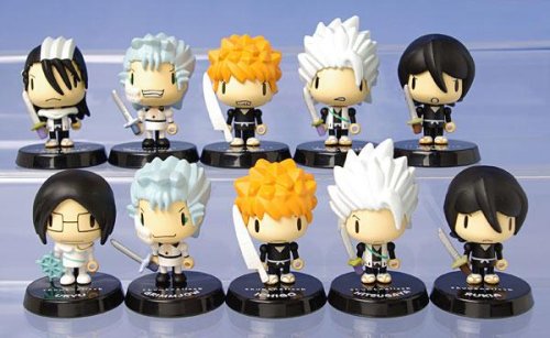 Bleach Anime Thumbnail Figure Set of 10 - Collectible Action Figures for Anime Fans, Home Display & Gift Giving