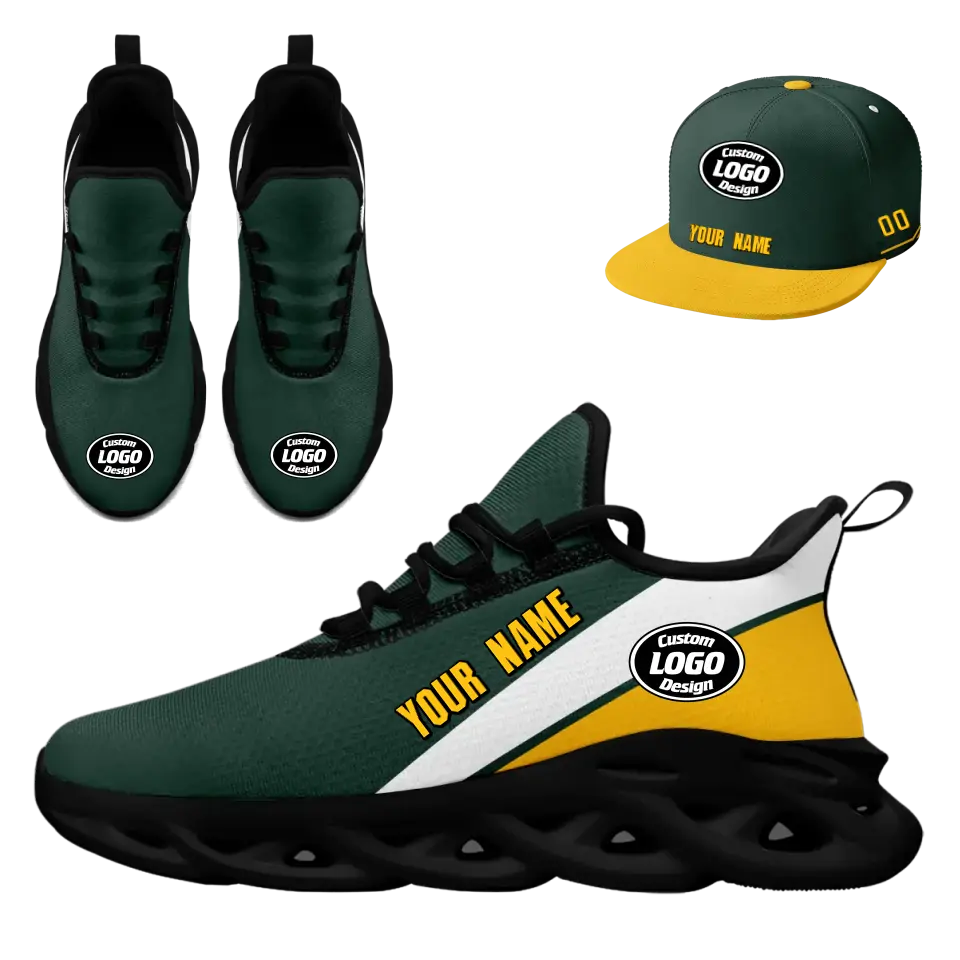Custom Maxsoul Sneakers & Hat Combo Set - Personalized Athletic Shoes & Apparel for Brand Promotion, Fan Festivals, Events & Gifts - Perfect for Sports Enthusiasts, Corporate Giveaways & Special Occasions