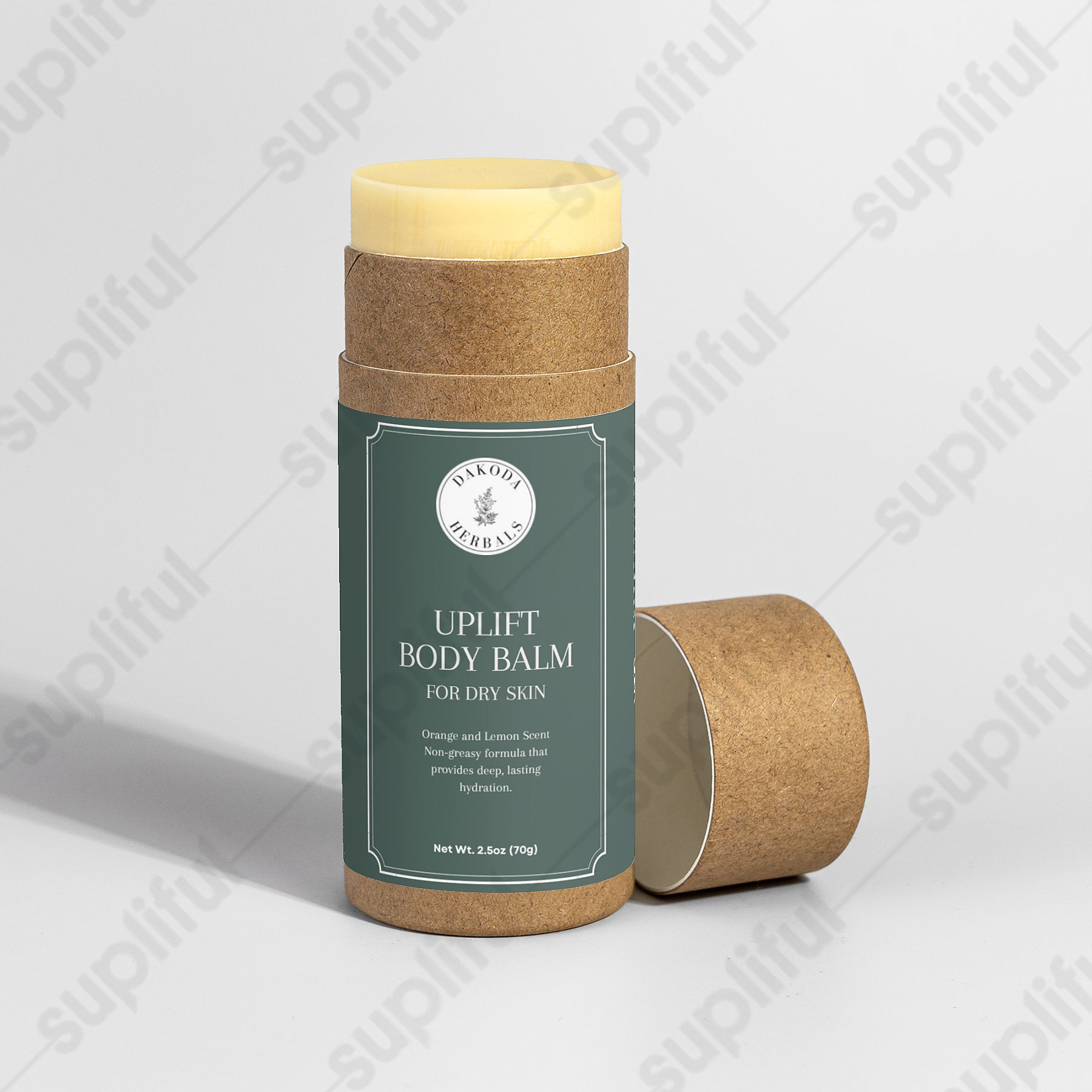Uplift Body Balm for Dry Skin - Moisturizing Cream with Lemon & Orange Essential Oils | Perfect for Daily Hydration & Aromatherapy Relaxation