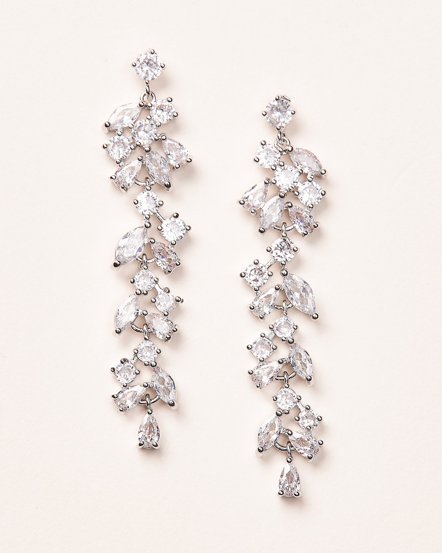 Tia CZ Crystal Dangle Earrings for Women - Elegant Bohemian Jewelry for Party, Wedding & Everyday Wear