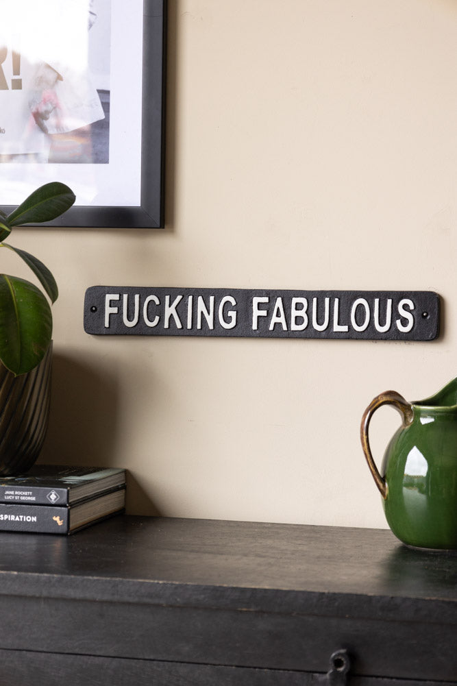 Fabulous Sign - Elegant Home Decor for Living Room, Bedroom & Office - Perfect for Wall Art, Gift & Party Decorations