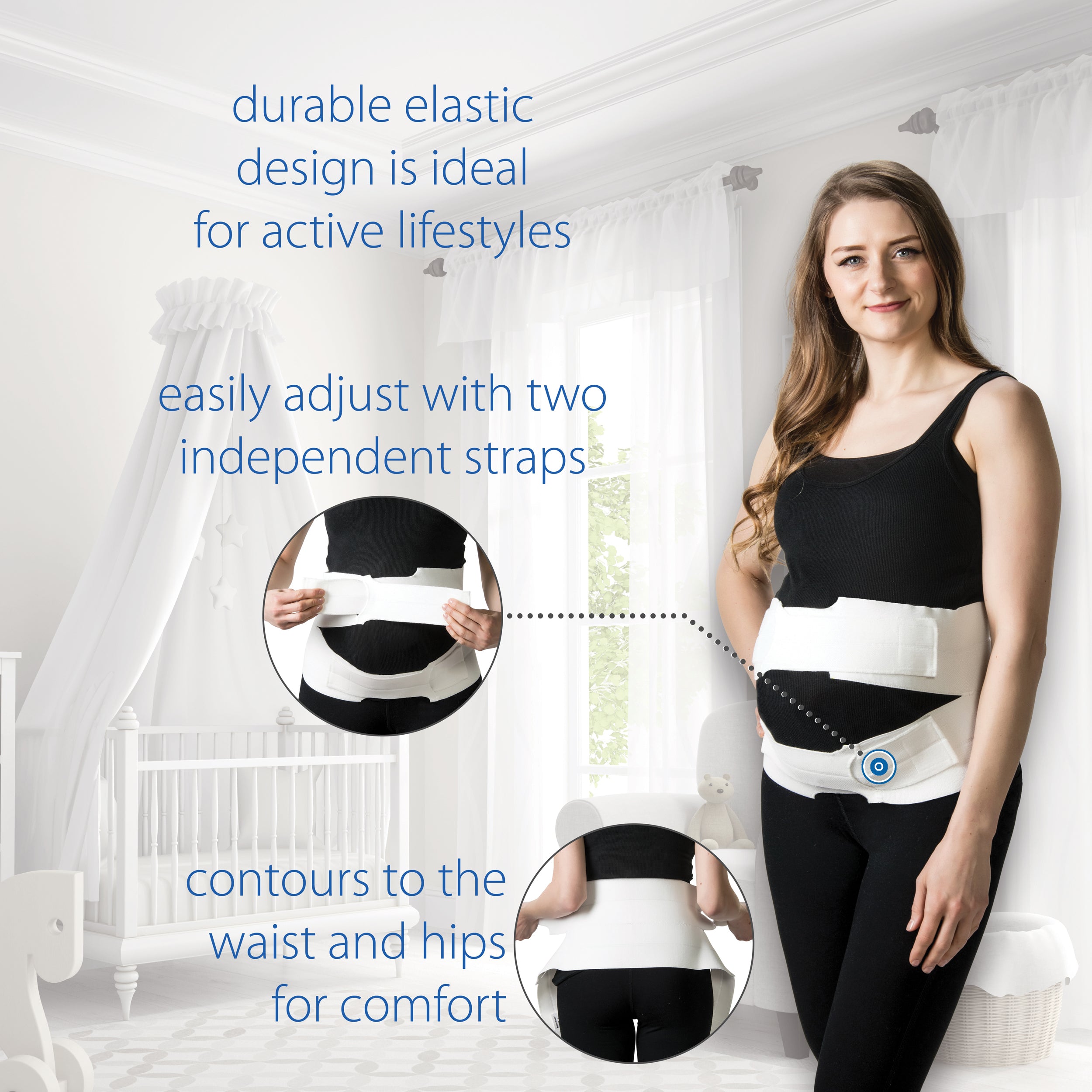 Premium Abdominal Binder for Postpartum & C-Section Recovery - Adjustable Belly Wrap for Women - Post Surgery Support & Back Pain Relief - Ideal for Postpartum Care, Hernia Support & Tummy Tuck Recovery