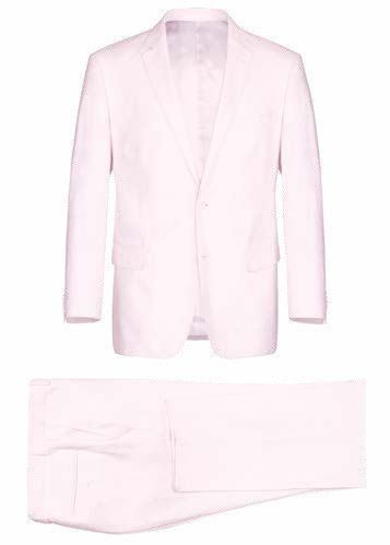 Renoir Alessandro Vitello 2-Piece Slim Fit Suit in Pink (Style 611-4) | Premium Business Attire for Weddings, Office & Formal Events