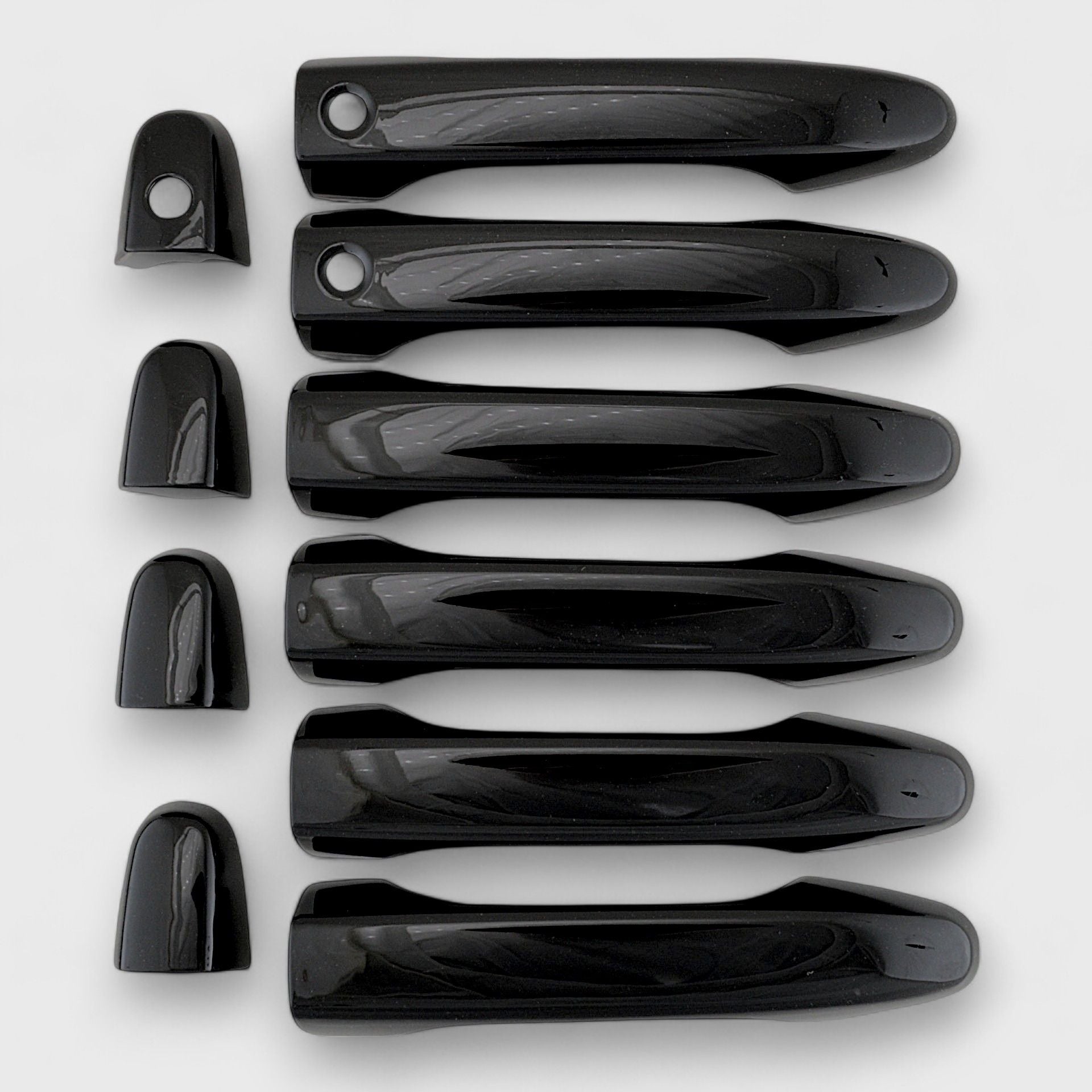 Gloss Black Chrome Delete Door Handle Cover for Cars - Compatible with Smart Key (Model DH6242BLK) | Upgrade Your Vehicle's Exterior Style for a Sleek, Modern Look