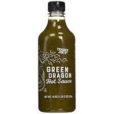 Trader Joe's Green Dragon Hot Sauce - 18oz Bottle (3-Pack) | Spicy Jalapeño & Habanero Pepper Sauce | Perfect for Tacos, Wings & Mexican Cuisine