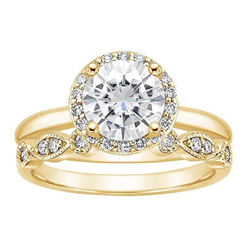 Stacked Gemstone Rings for Women - Gold & Silver Diamond Fashion Rings | Trendy Jewelry Gift for Wife, Teen Girls (Size 6) | Perfect for Holidays, Parties & Everyday Wear