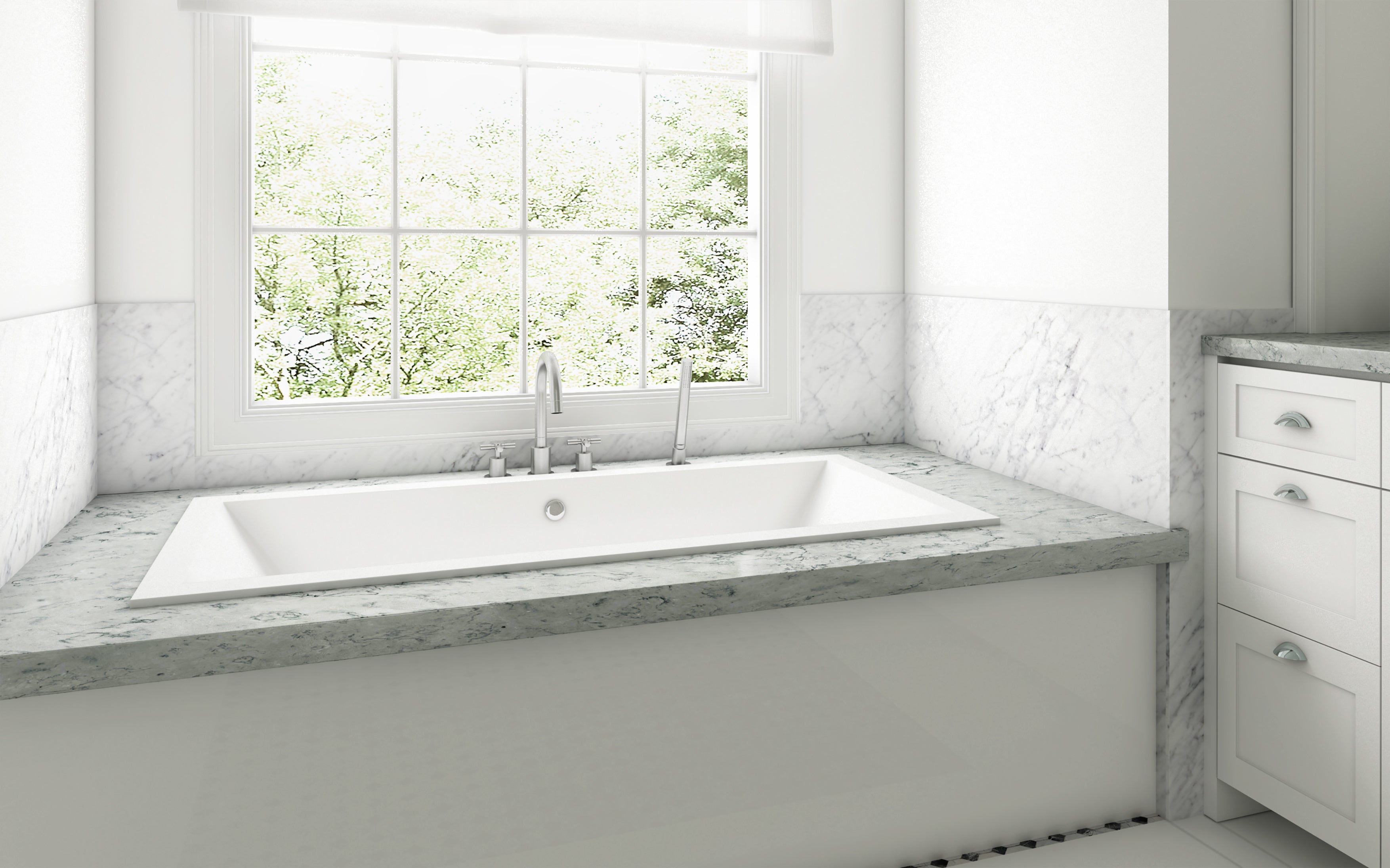 Ancona Prima 4 Color Series Brushed Nickel Bathroom Tub Faucet - Perfect for Modern Bathroom Renovations & Spa-Like Shower Experiences