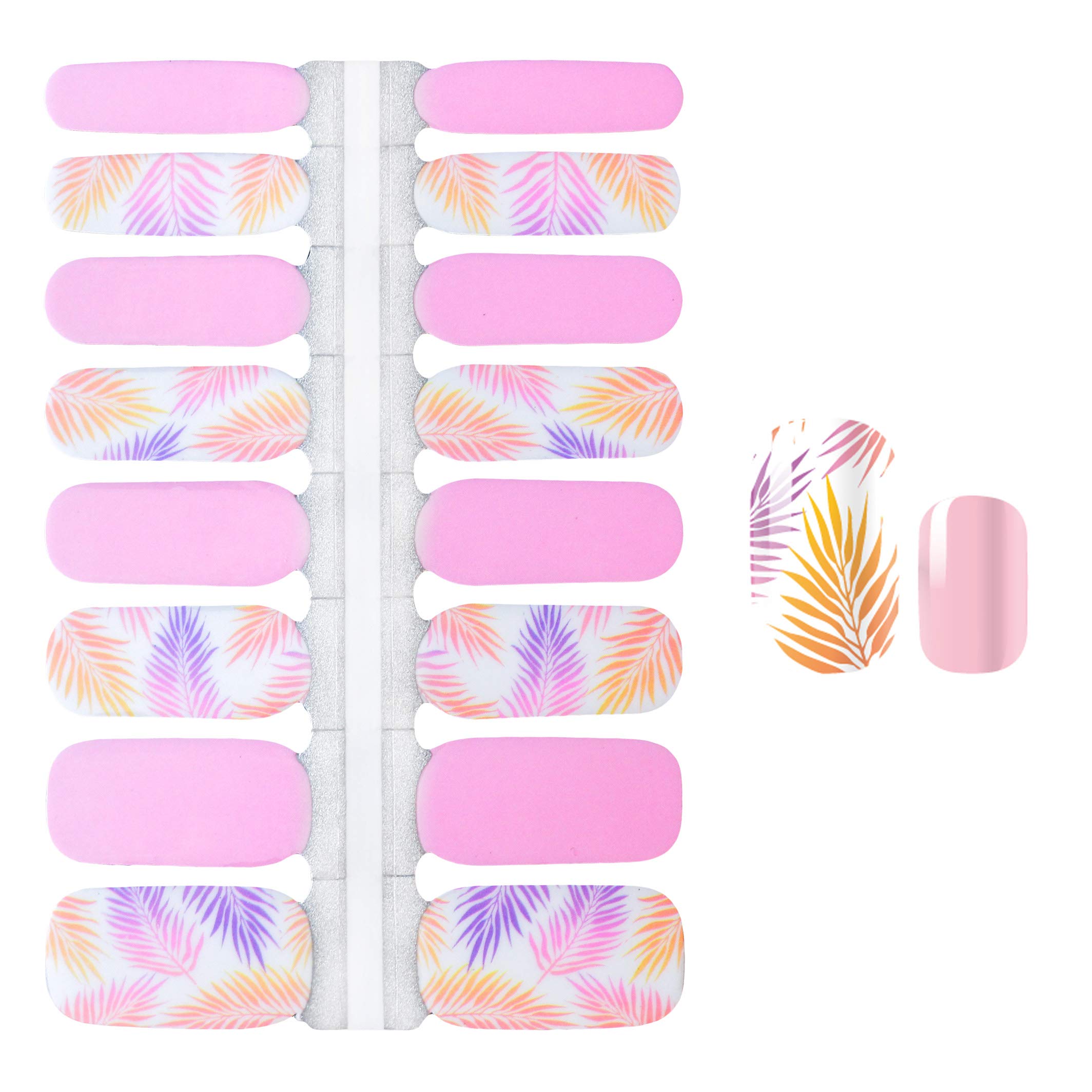 SILPECWEE 5 Sheets Rainbow Glitter Nail Polish Strips - Self-Adhesive Full Nail Wraps for Women | DIY Nail Art Stickers with Free Nail File | Perfect for Parties, Weddings & Daily Nail Care