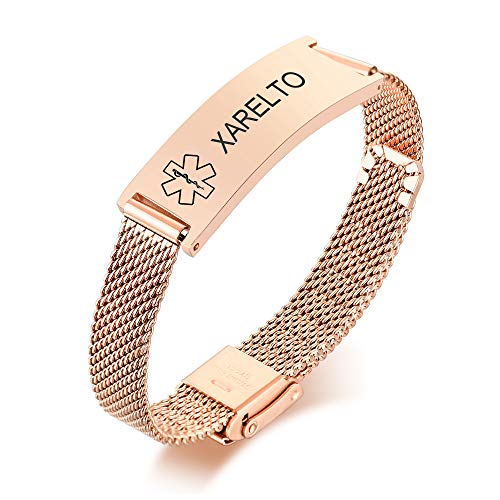 Stainless Steel 01-Rose Gold-Width 14MM
