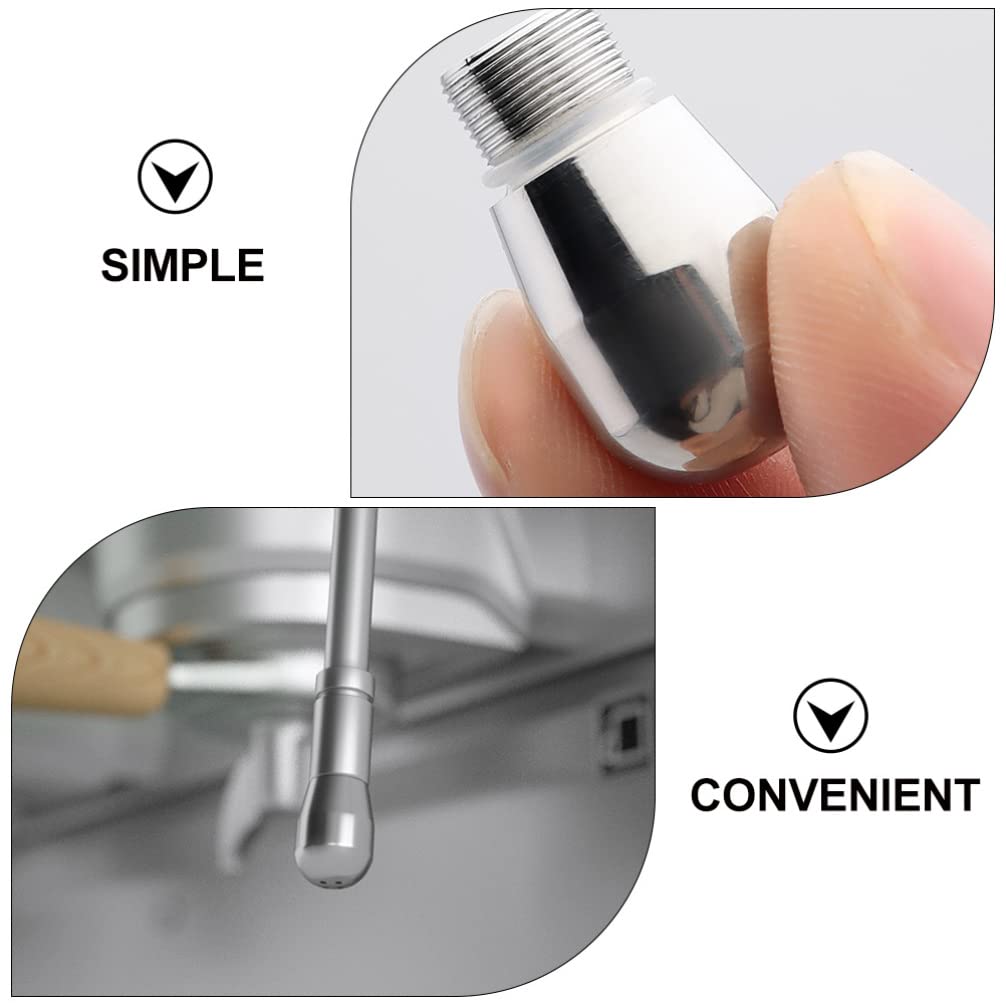 Stainless Steel Coffee Steamer Nozzle - Milk Frother Attachment for Espresso Machines, Perfect for Lattes & Cappuccinos - Ideal for Home Baristas & Office Coffee Makers