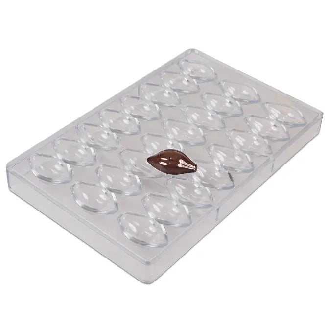 Premium Cocoa Pod Chocolate Mold - 24 Cavity Silicone Baking Mold for Homemade Chocolates, Candy & Desserts | Perfect for Valentine's Day, Christmas Gifts & Party Treats