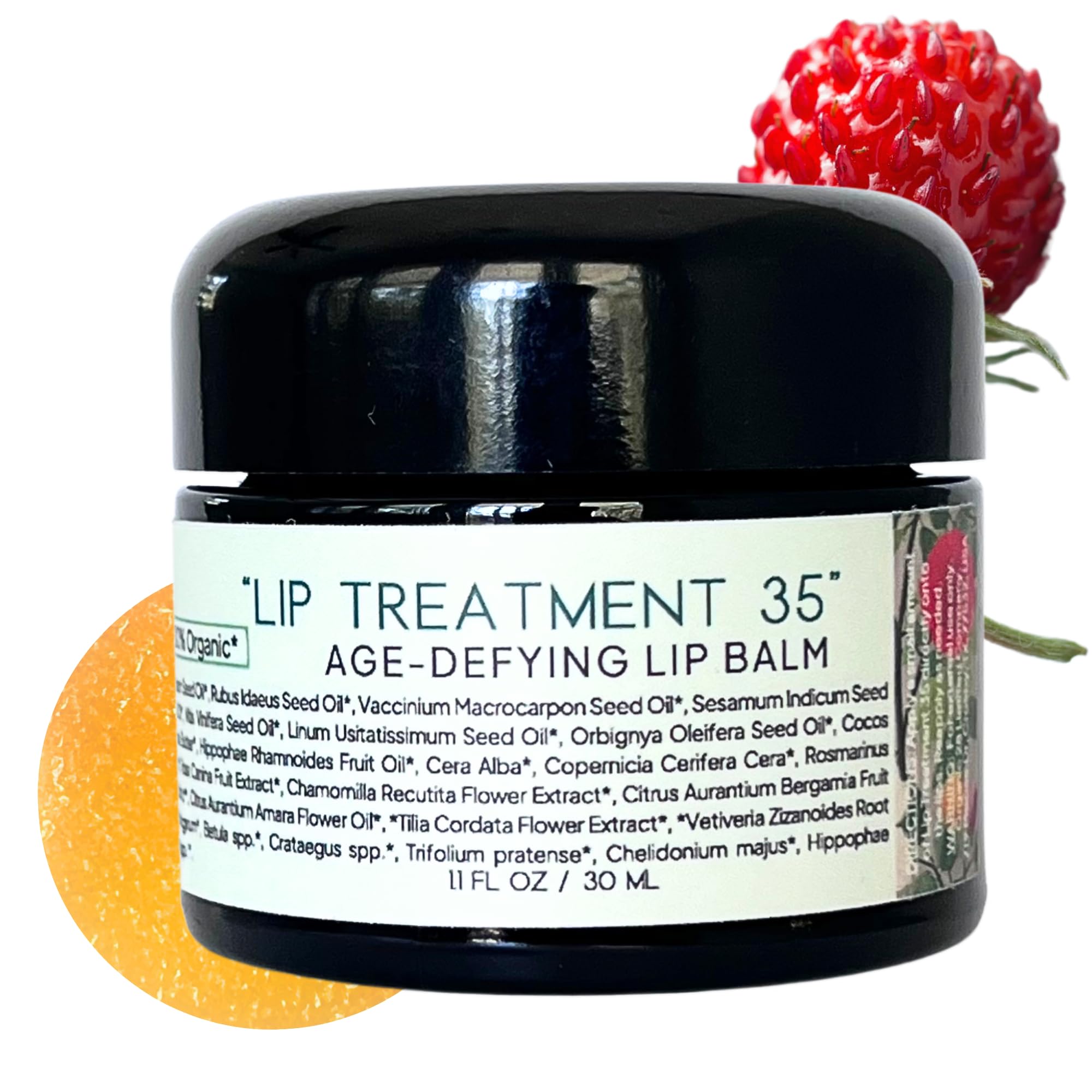 Organic28+ 100% Organic Lip Balm for Women – USA Made with 35 Botanicals | Rejuvenating Natural Lip Moisturizer for Very Dry Lips | Hydrating Lip Balm & Lip Oils with Jasmine Aromatherapy | 1.1 FL. Oz | Perfect for Daily Hydration, Winter Care & On-the-Go Lip Protection