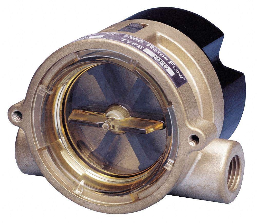 High-Precision Flow Rate Monitor Rotor - 30 GPM Max Capacity for Water, Oil & Gas - Perfect for Industrial, Agricultural & HVAC Systems