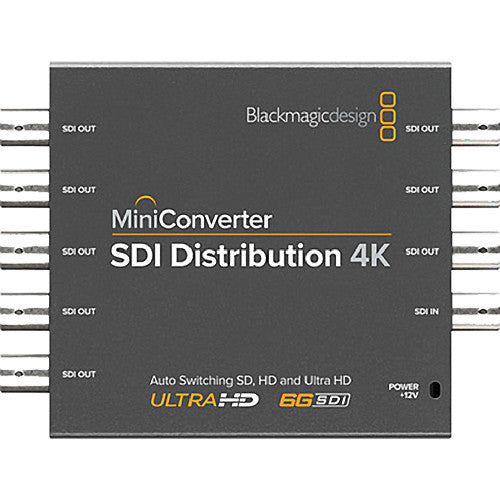Blackmagic Design Mini Converter SDI Distribution 4K - Professional 4K Video Signal Distributor for Live Streaming, Broadcast & Studio Production