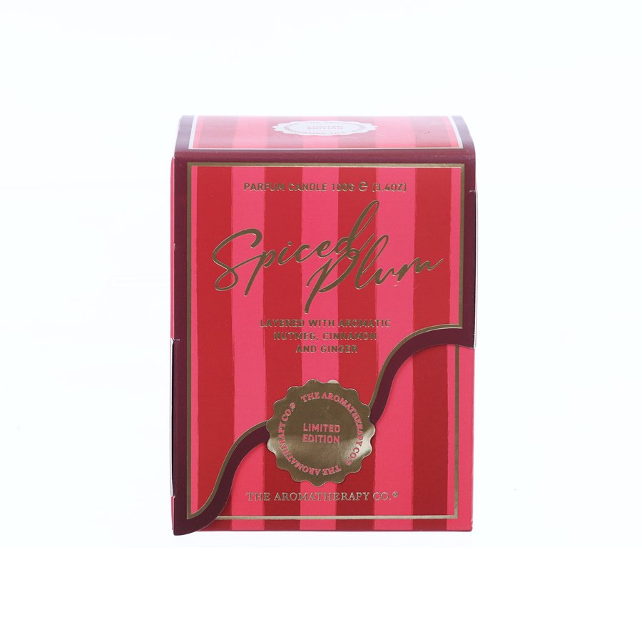Aromatherapy Spiced Plum Scented Votive Candle 100g - Holiday Home Fragrance for Christmas Decor & Relaxation