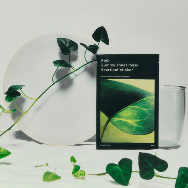 Abib Heartleaf Gummy Sheet Mask 27ml - Soothing & Hydrating Face Mask for Acne-Prone Skin | Perfect for Daily Skincare & Relaxation