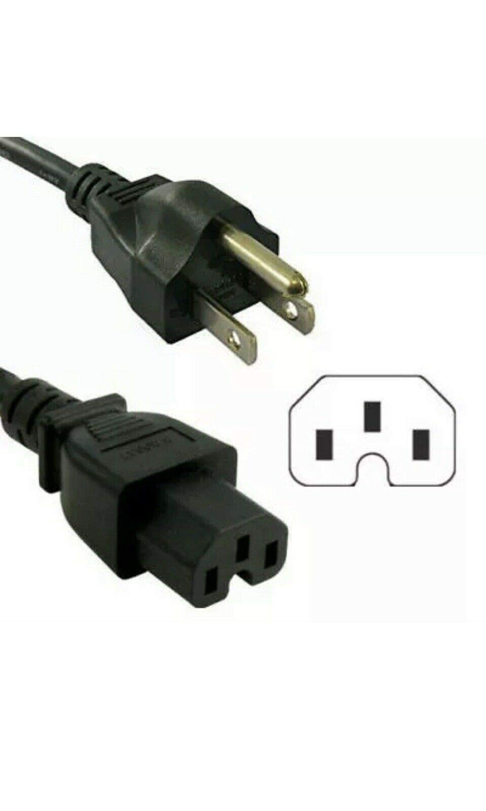6ft Replacement 3-Prong AC Power Cord for Xbox 360 Power Brick - DPSN-186CB / X802882-004 - Perfect for Gaming Setups & Home Entertainment Systems
