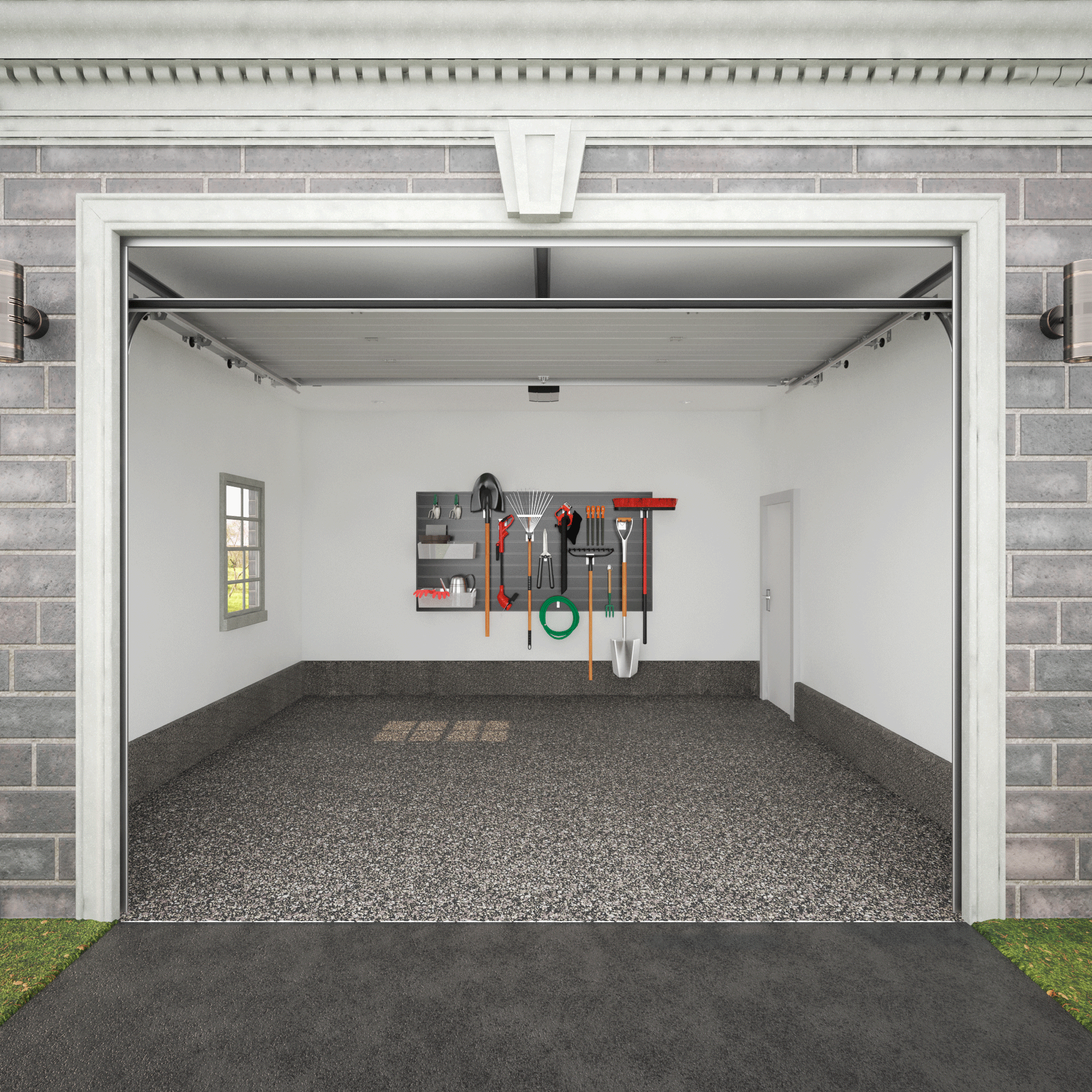 PVC Slatwall Organizer Bundle - Wall Mounted Retail Display System for Stores & Garages - Perfect for Organizing Tools, Accessories & Retail Merchandise