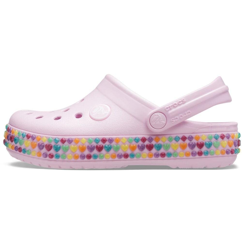Crocs Unisex-Child Crocband Rainbow Band Clog | Kids Water Shoes for Beach, Pool & Outdoor Play | Lightweight & Comfortable Sandals