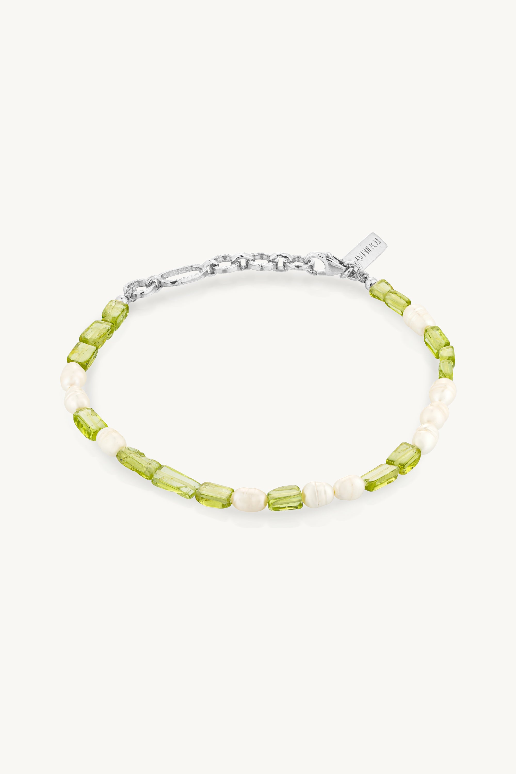 Peridot & Pearl Sterling Silver Bracelet for Women - Elegant Jewelry Gift for Birthday, Anniversary & Special Occasions