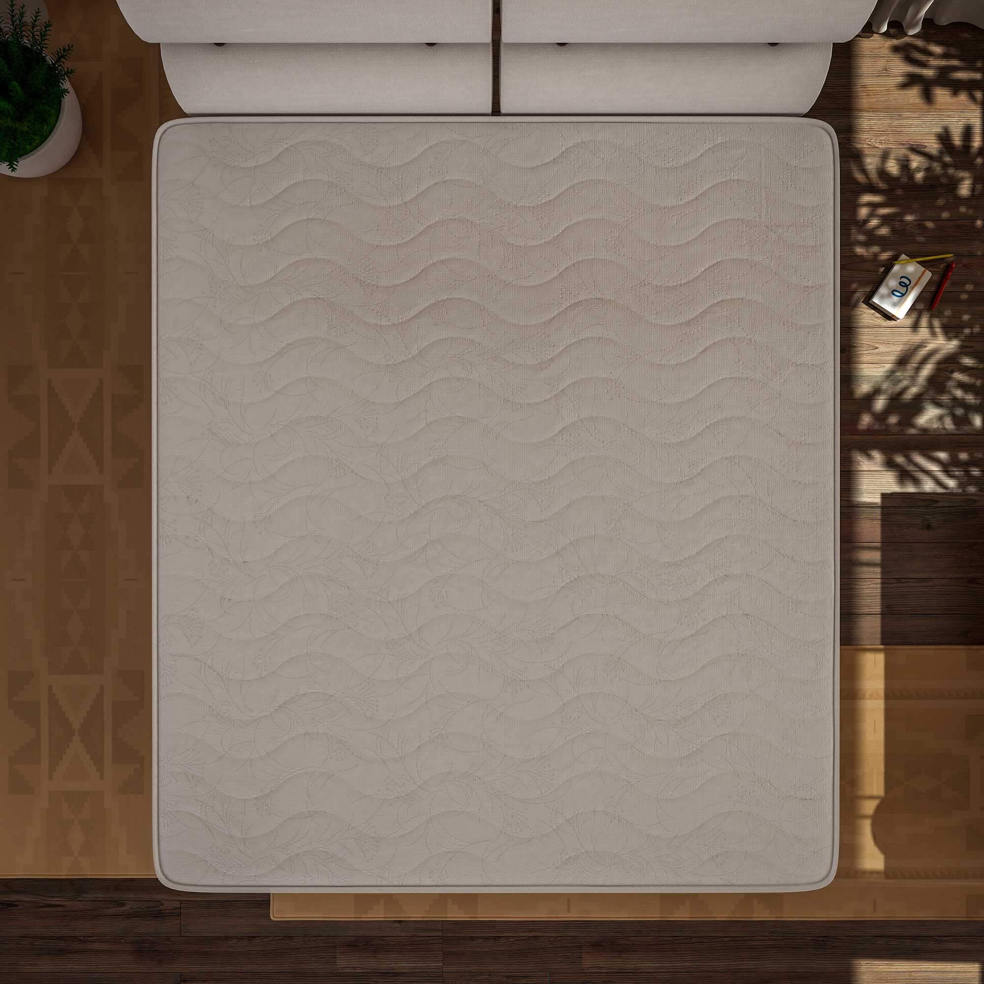 Baldiflex Amazonia Plus Memory Foam Mattress - 160x180x20cm Hypoallergenic & Anti-Dust Mite Cover, Premium Viscoelastic Mattress for Back Pain Relief - Perfect for Bedrooms, Guest Rooms & Dormitories