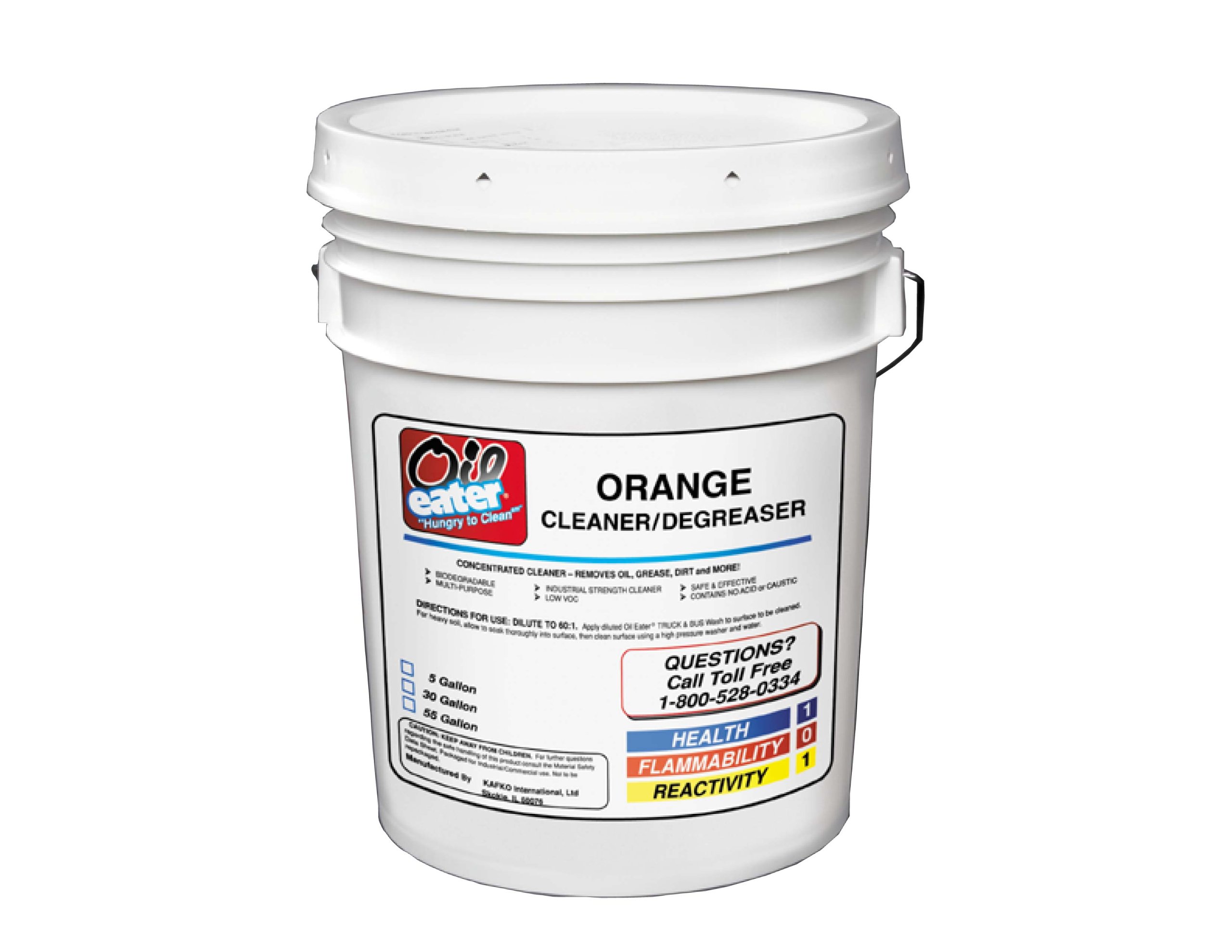 Oil Eater Orange 5 Gallon Heavy-Duty Cleaner & Degreaser - Industrial Strength for Garages, Kitchens, and Auto Shops - Removes Grease, Oil, and Stains - Perfect for Commercial and Home Use