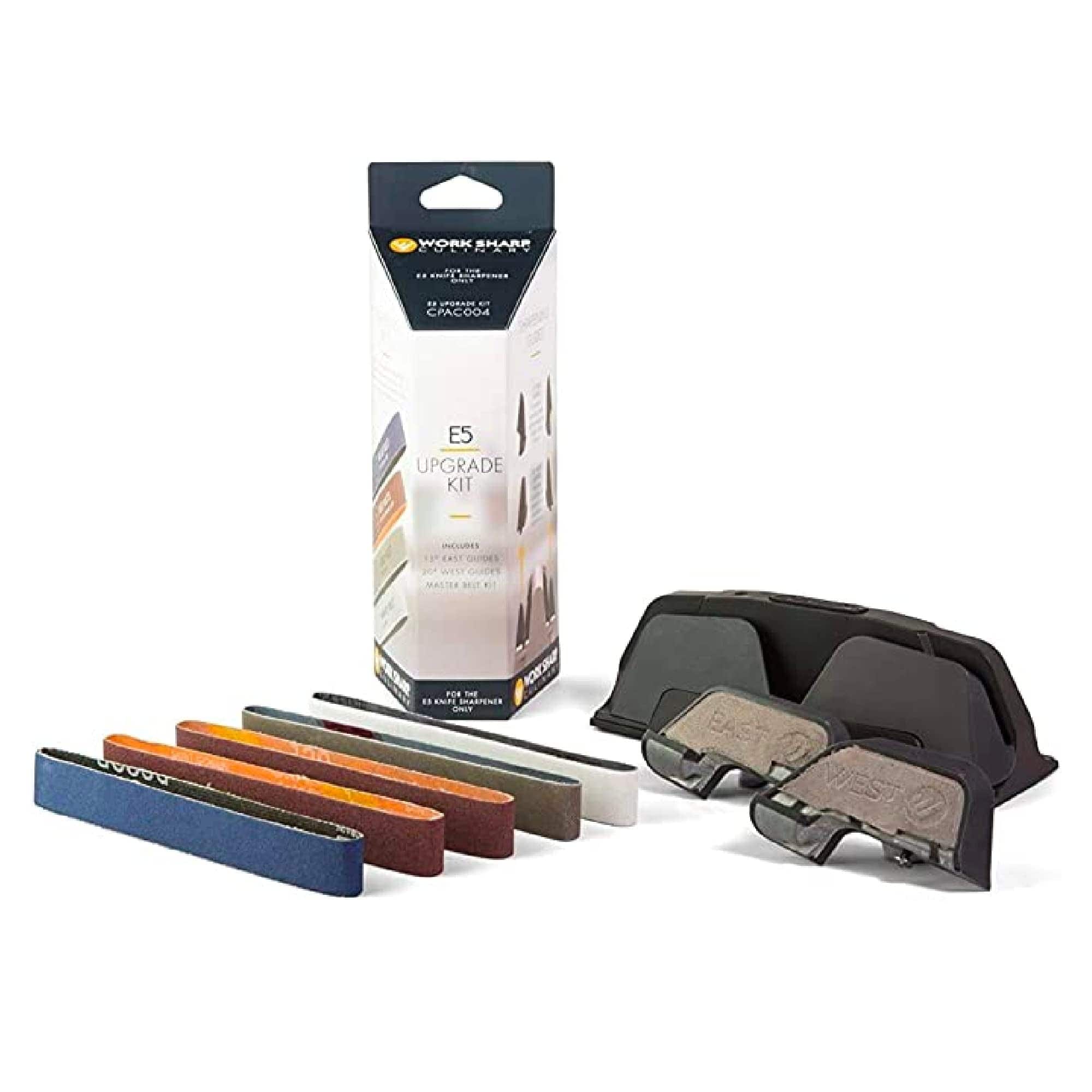 Work Sharp E5 Knife Sharpener Upgrade Kit - Professional Knife Sharpening System for Kitchen, Hunting & Outdoor Use