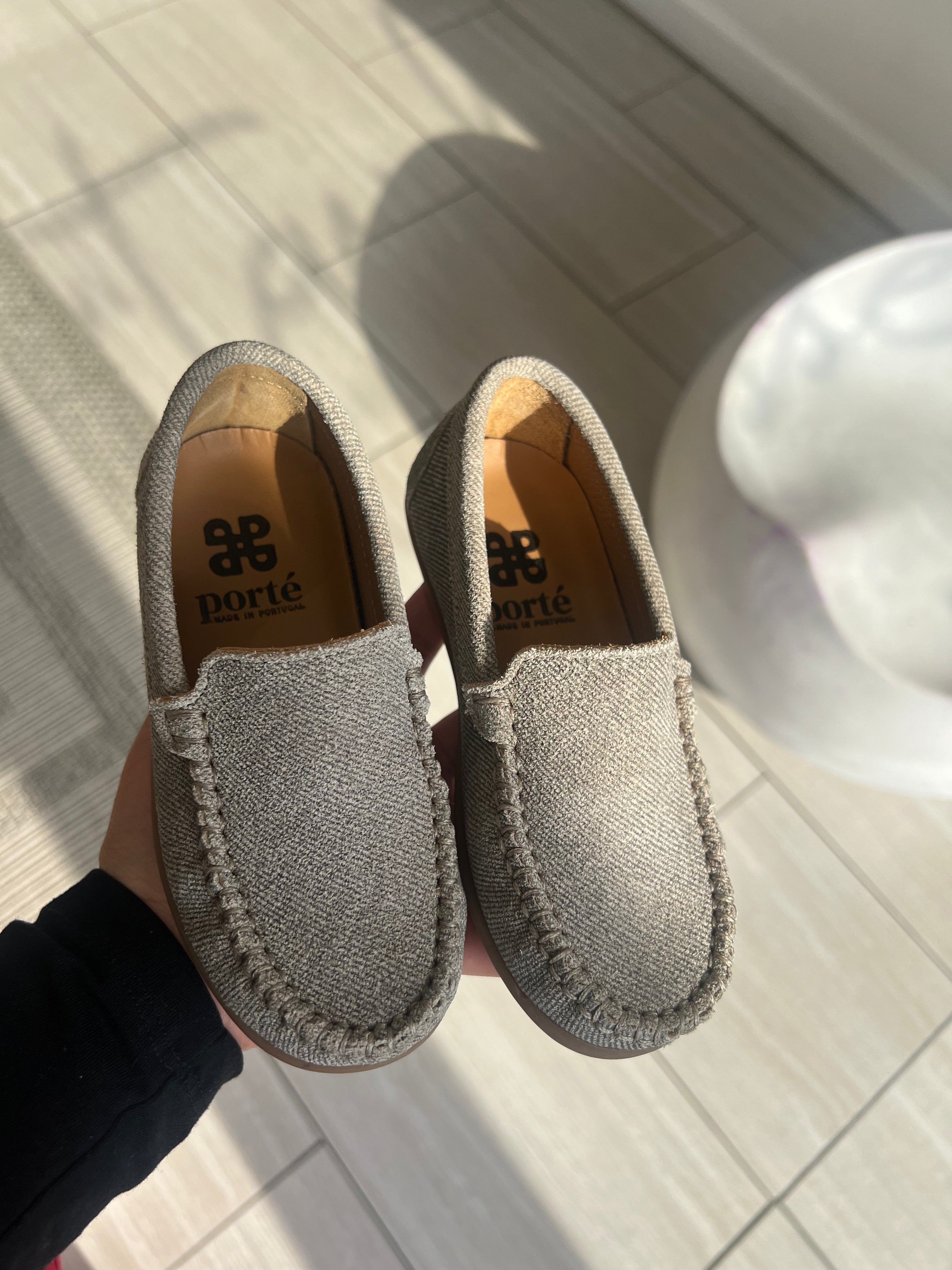 Porte Greige Linen Coated Loafers - Comfortable Slip-On Shoes for Women & Men | Casual Office Wear, Summer Outfits & Travel