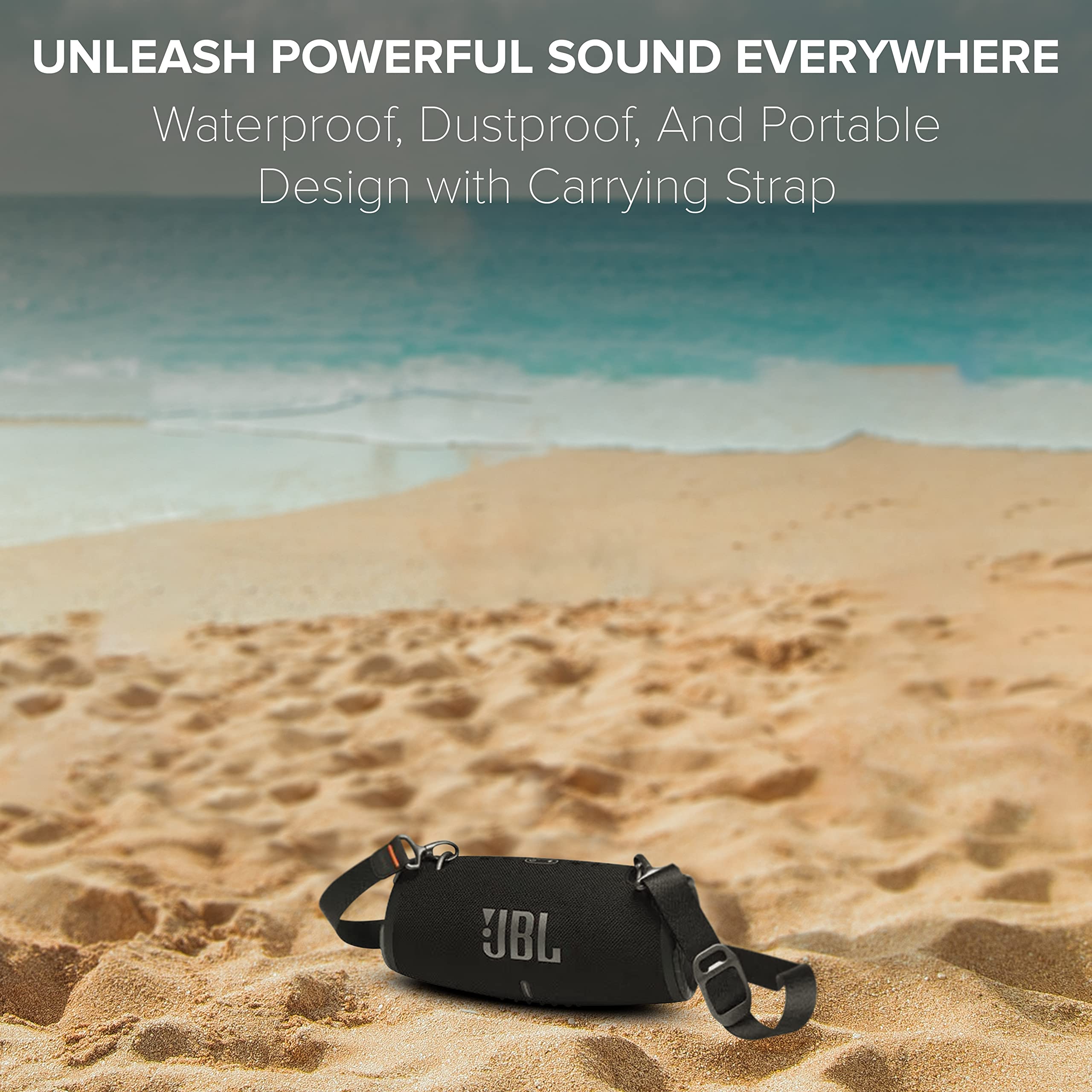 JBL Xtreme 3 Portable Bluetooth Speaker - Powerful Sound, Deep Bass, IP67 Waterproof, Wireless, Bundle with Protective Case - Perfect for Outdoor Adventures, Pool Parties & Travel (Black)