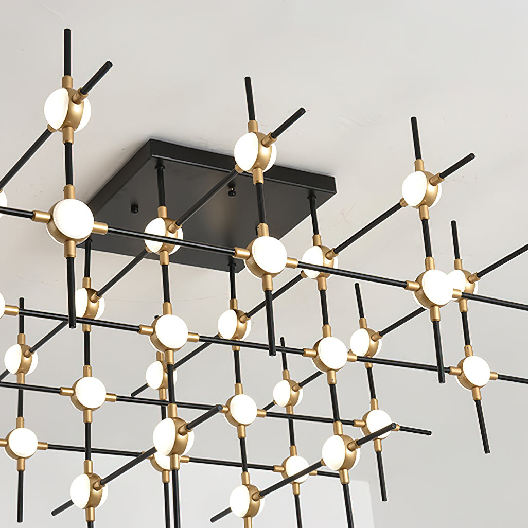 Dorney Modern Floating Ball Ceiling Light Fixture - LED Hanging Sphere Pendant Lamp for Living Room, Bedroom, Dining Room and Office Lighting Decor